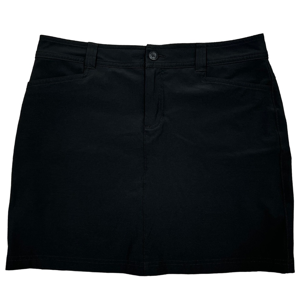 Eddie Bauer Adventure Skort 10 Black Hiking Pickleball Golf Tennis Outdoors - Picture 1 of 10